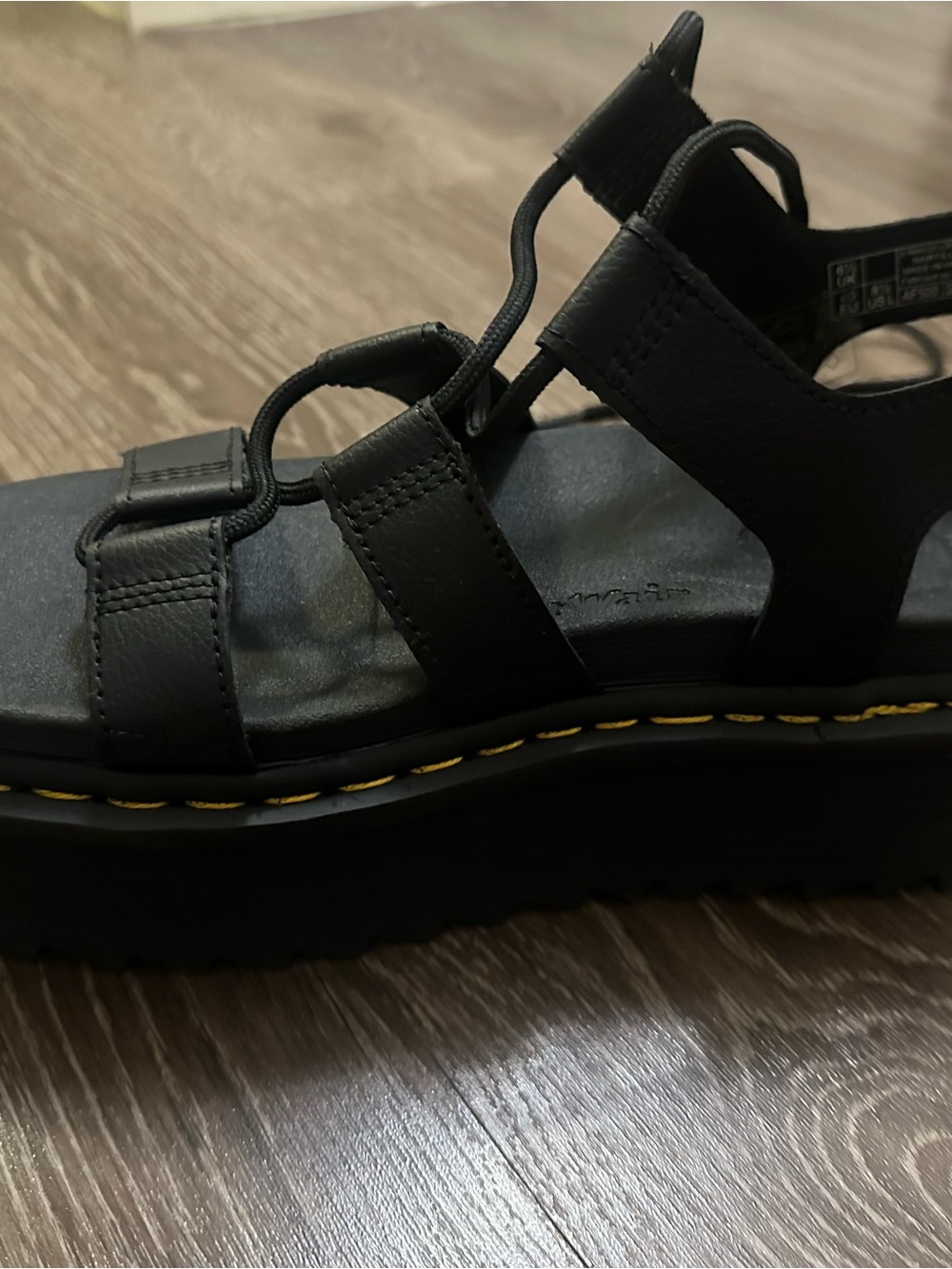 Dr. Martens Nartilla Platform Sandals Black 8 1/2